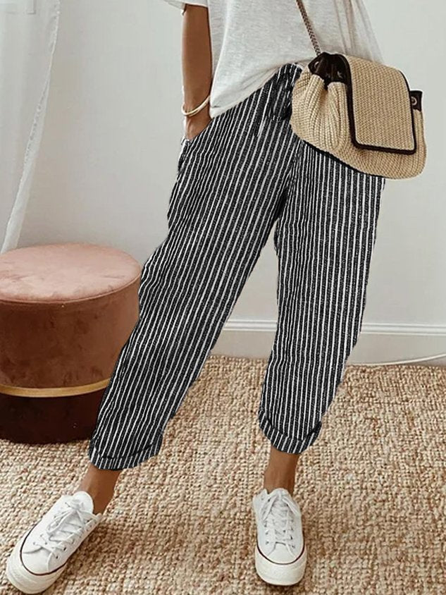 Sommerhose Damen | Kordelzug & Umschlagsaum