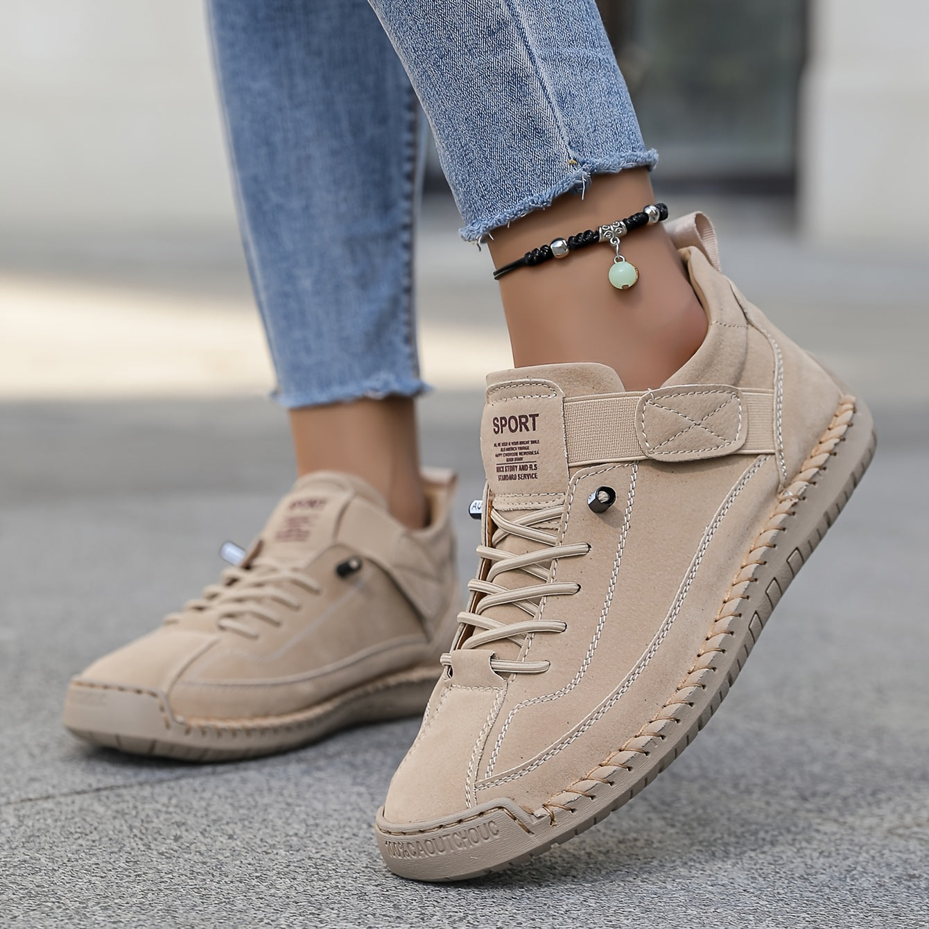 Sneaker Damen | Orthopädische mit Schnürung & Klettverschluss
