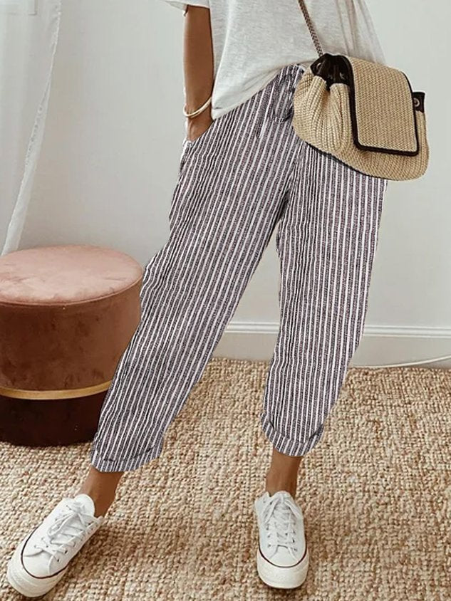 Sommerhose Damen | Kordelzug & Umschlagsaum