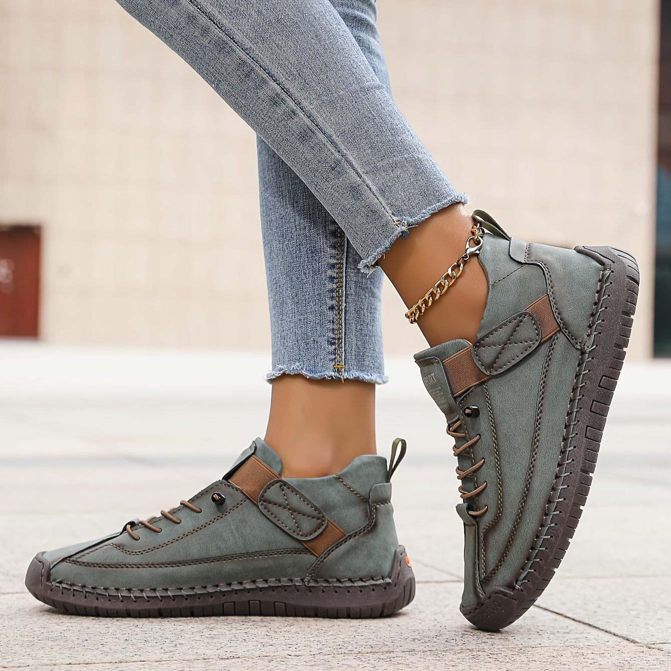 Sneaker Damen | Orthopädische mit Schnürung & Klettverschluss