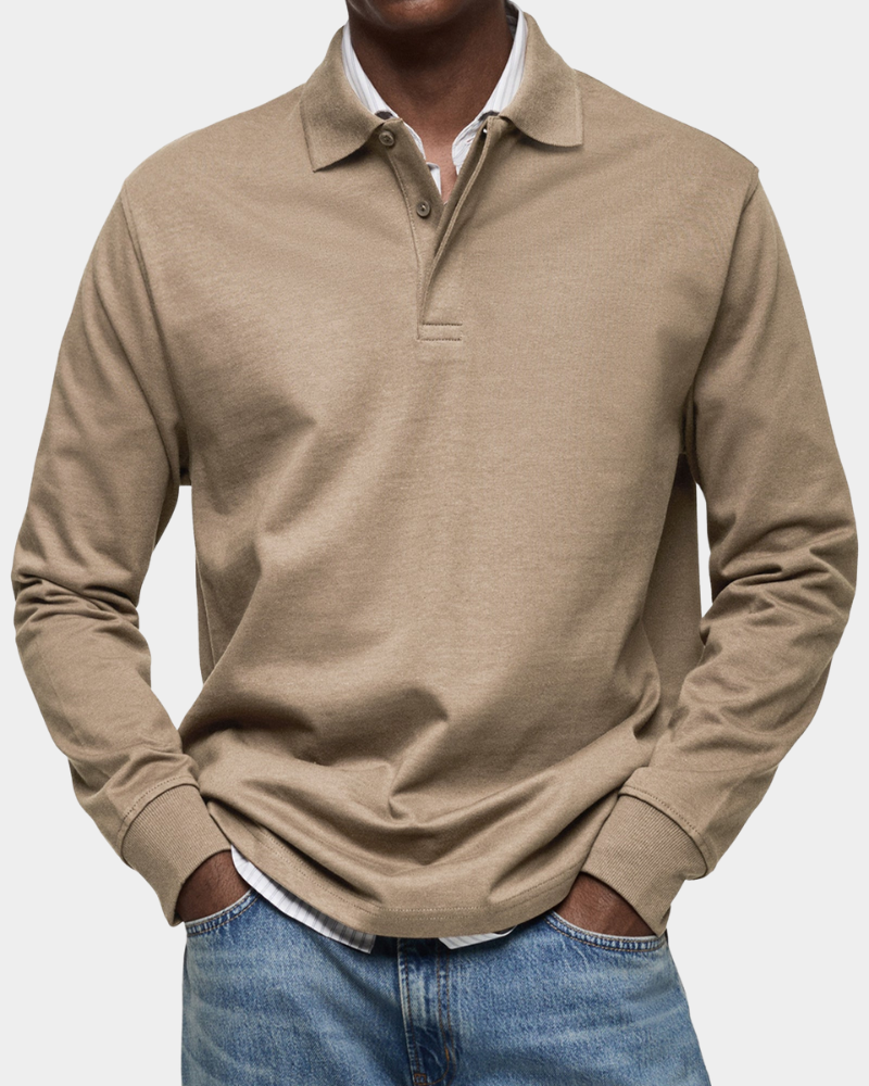 Polo Herren | Langarm mit Polokragen & Relaxed Fit