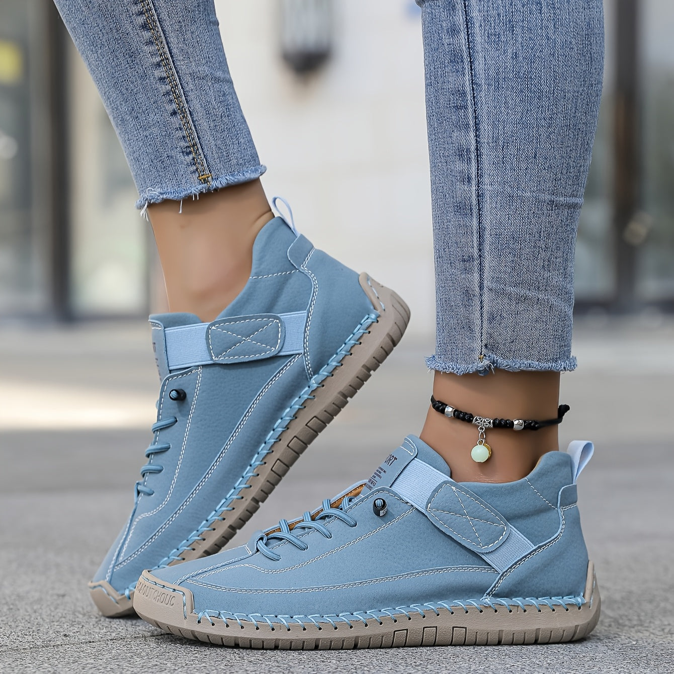 Sneaker Damen | Orthopädische mit Schnürung & Klettverschluss