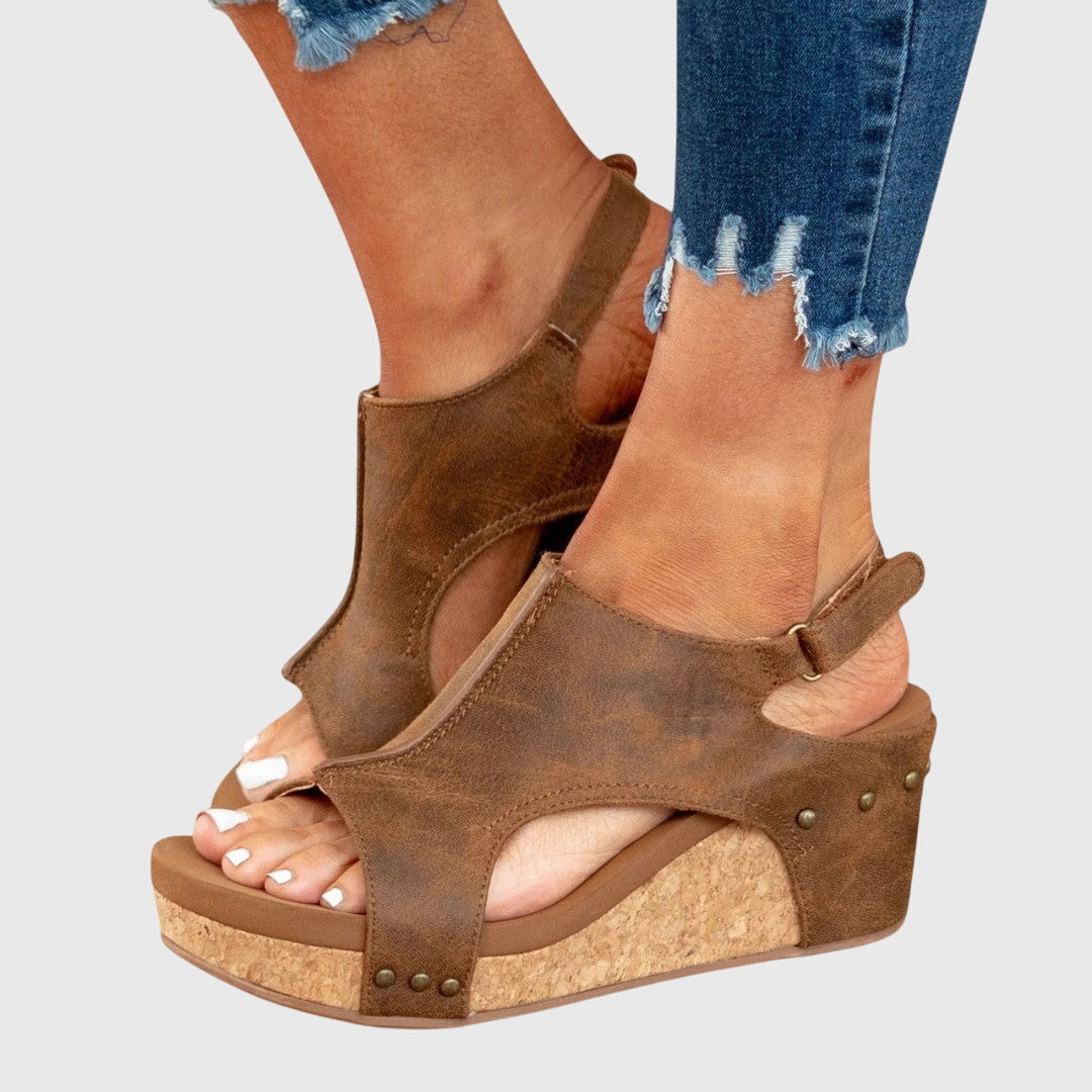 Sandalen Damen | Keilabsatz & Korkplattform
