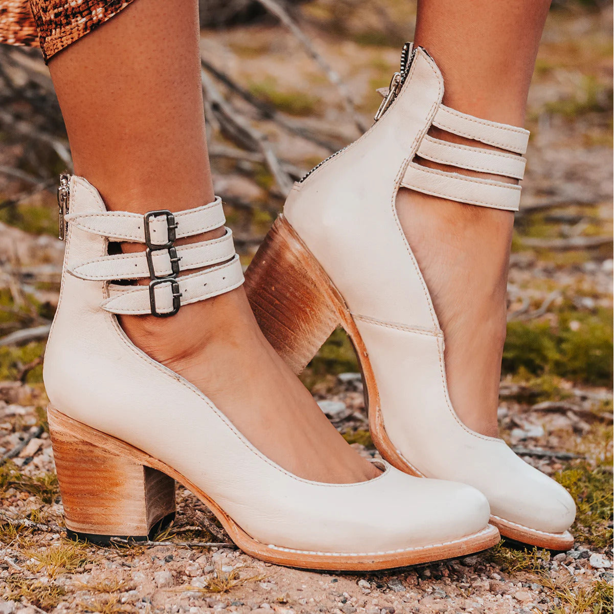 Pumps Damen | Blockabsatz & Doppelschnalle