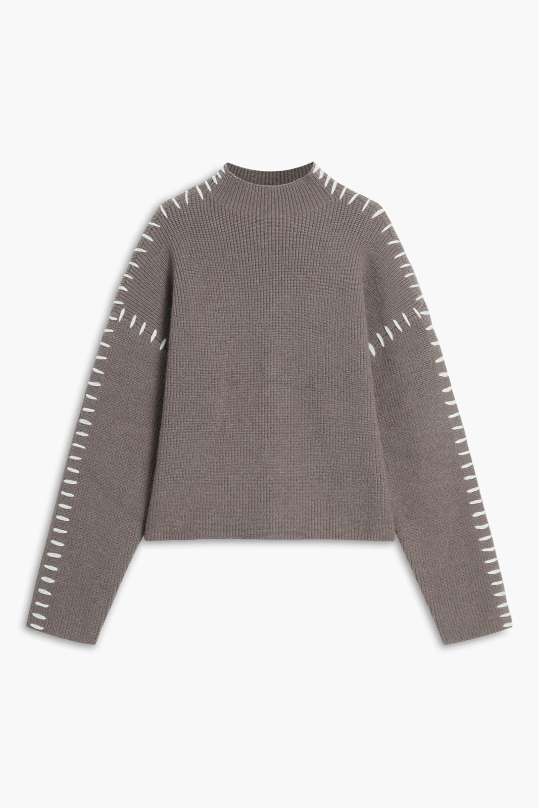 Damenstrickpullover | Oversize-Passform & Moderner Stehkragen