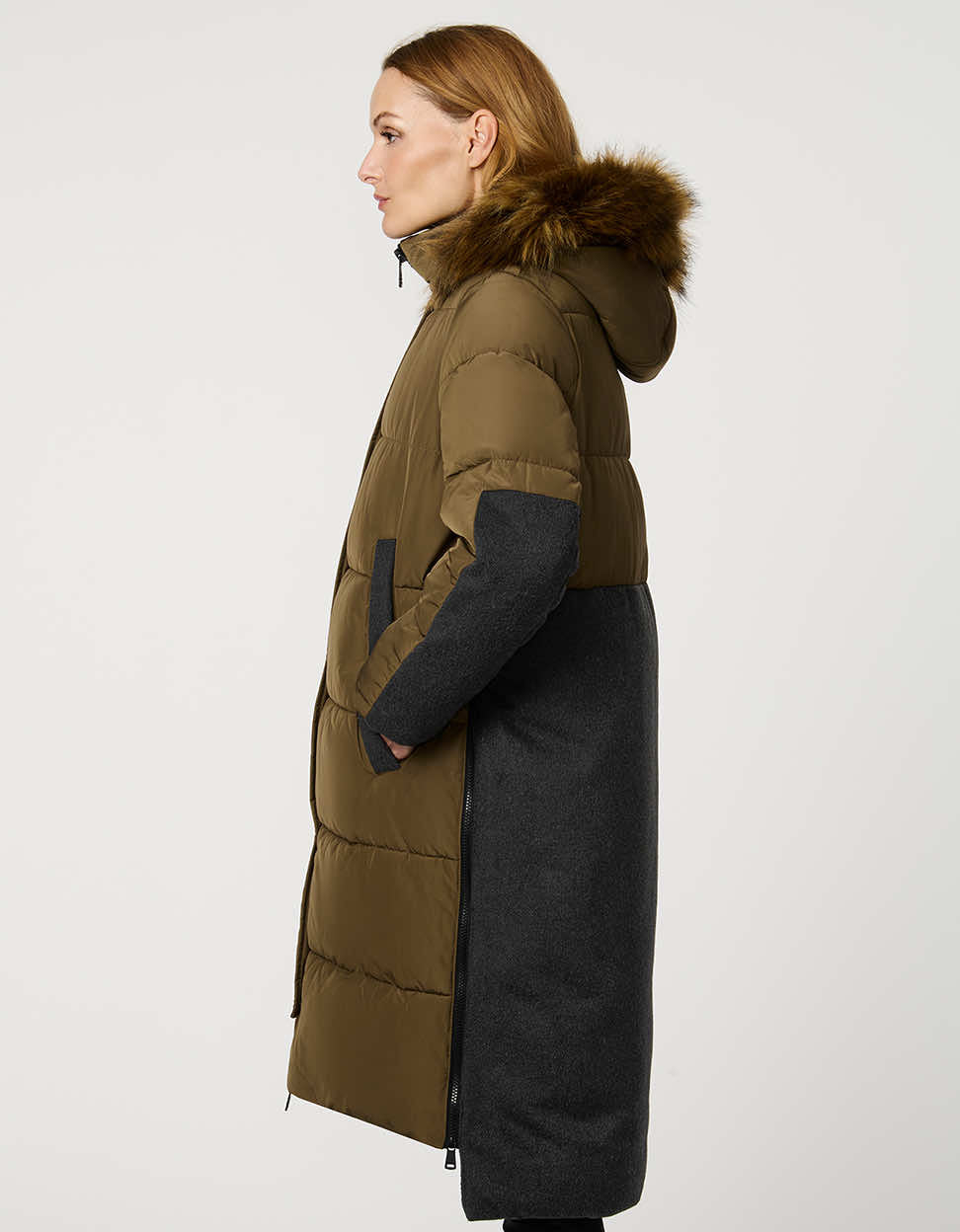 Maelis - Winterjacke Damen | Kapuze mit Kunstpelzbesatz