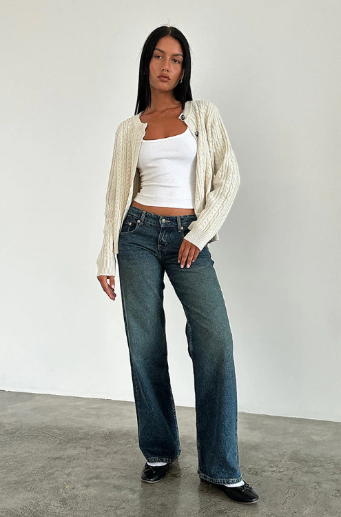Ceylana - Baggyjeans Damen | Low-Rise Fit & Weite Form