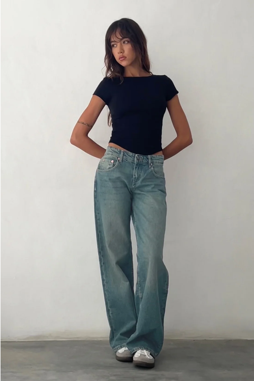 Ceylana - Baggyjeans Damen | Low-Rise Fit & Weite Form