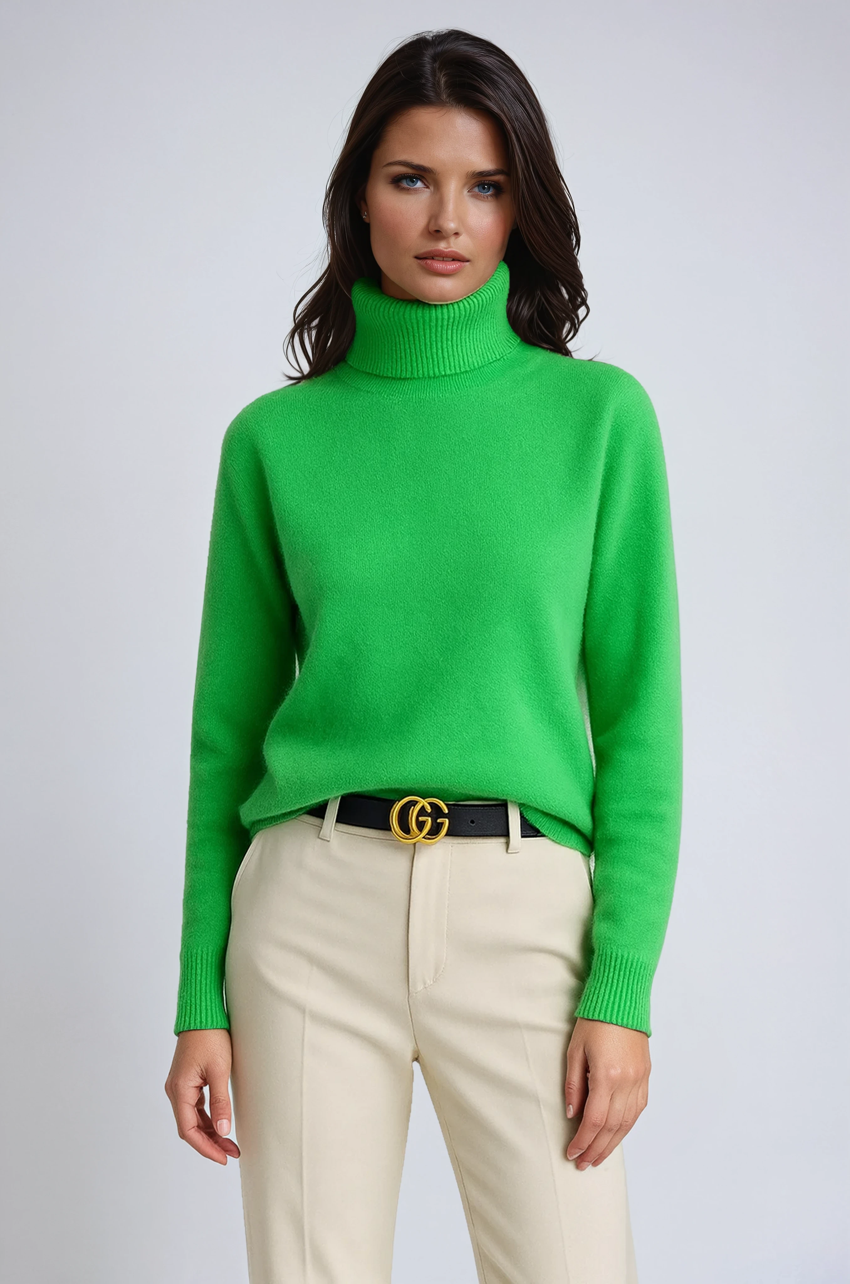 Celiane - Pullover Damen | Hohem Kragen Und Klarem Schnitt