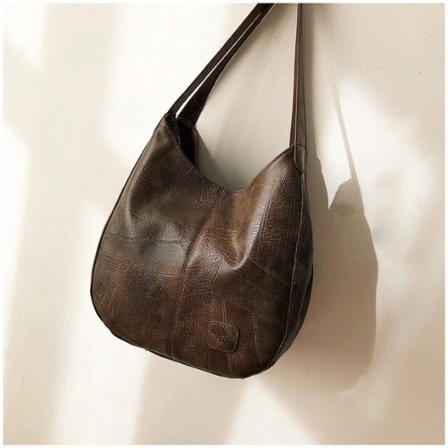 Damen Schultertasche aus Leder | Geräumigkeit mit Vielseitiger Look
