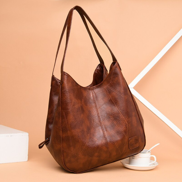 Damen Schultertasche aus Leder | Geräumigkeit mit Vielseitiger Look