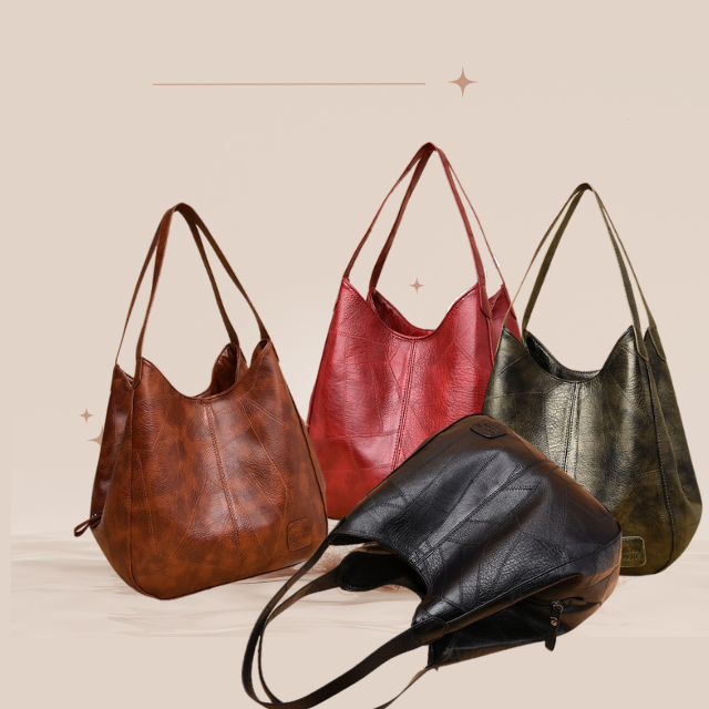 Damen Schultertasche aus Leder | Geräumigkeit mit Vielseitiger Look