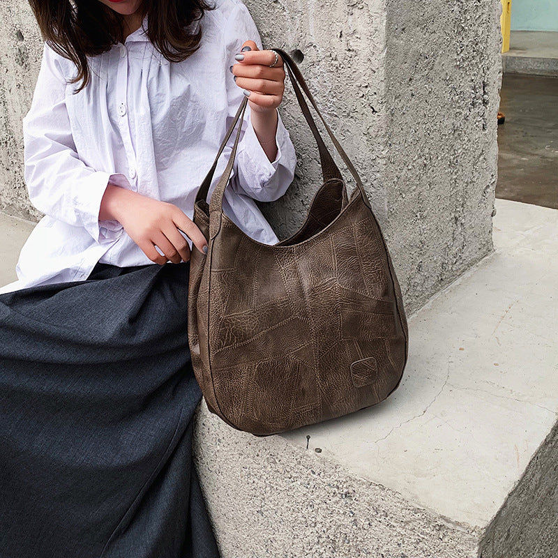 Damen Schultertasche aus Leder | Geräumigkeit mit Vielseitiger Look