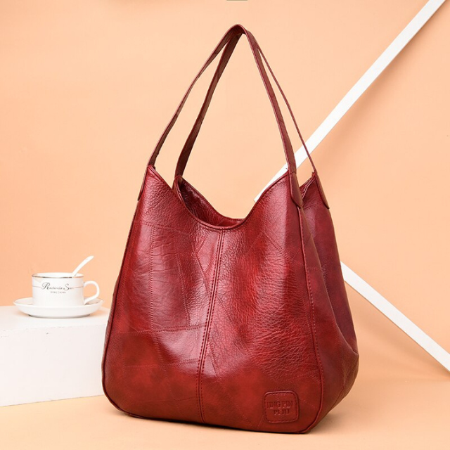 Damen Schultertasche aus Leder | Geräumigkeit mit Vielseitiger Look