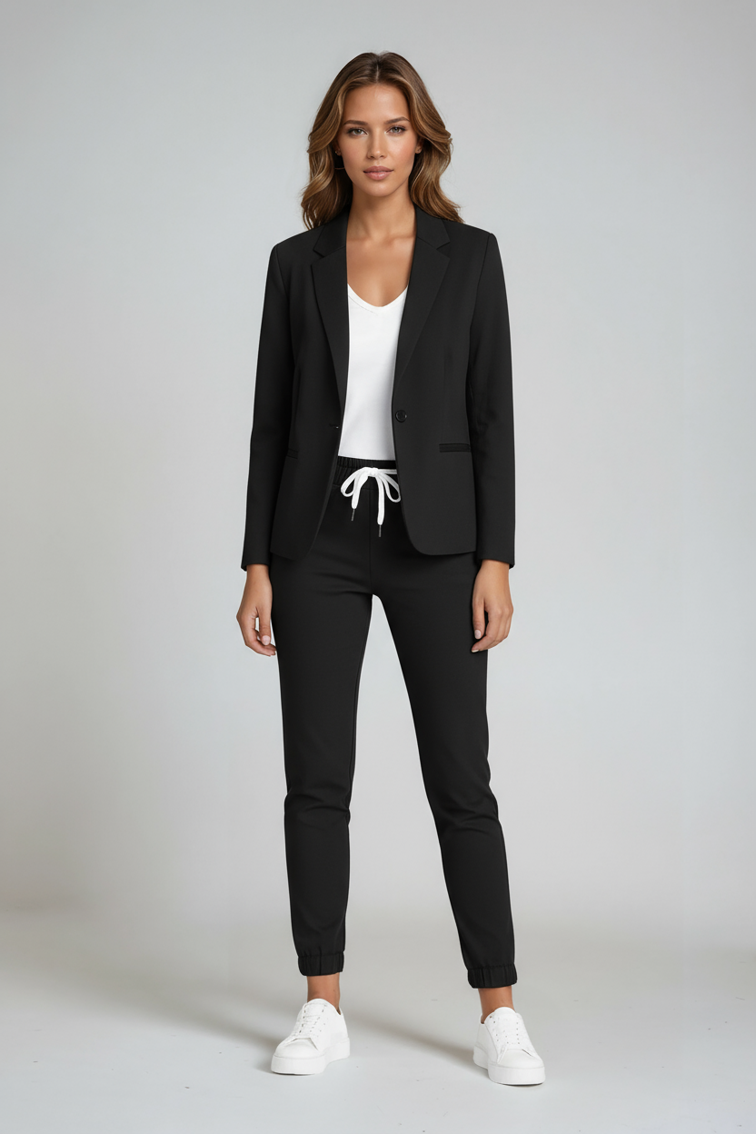 Hosenanzug Damen Set | Business-Casual Mit Bequemem Stretch & Blazer