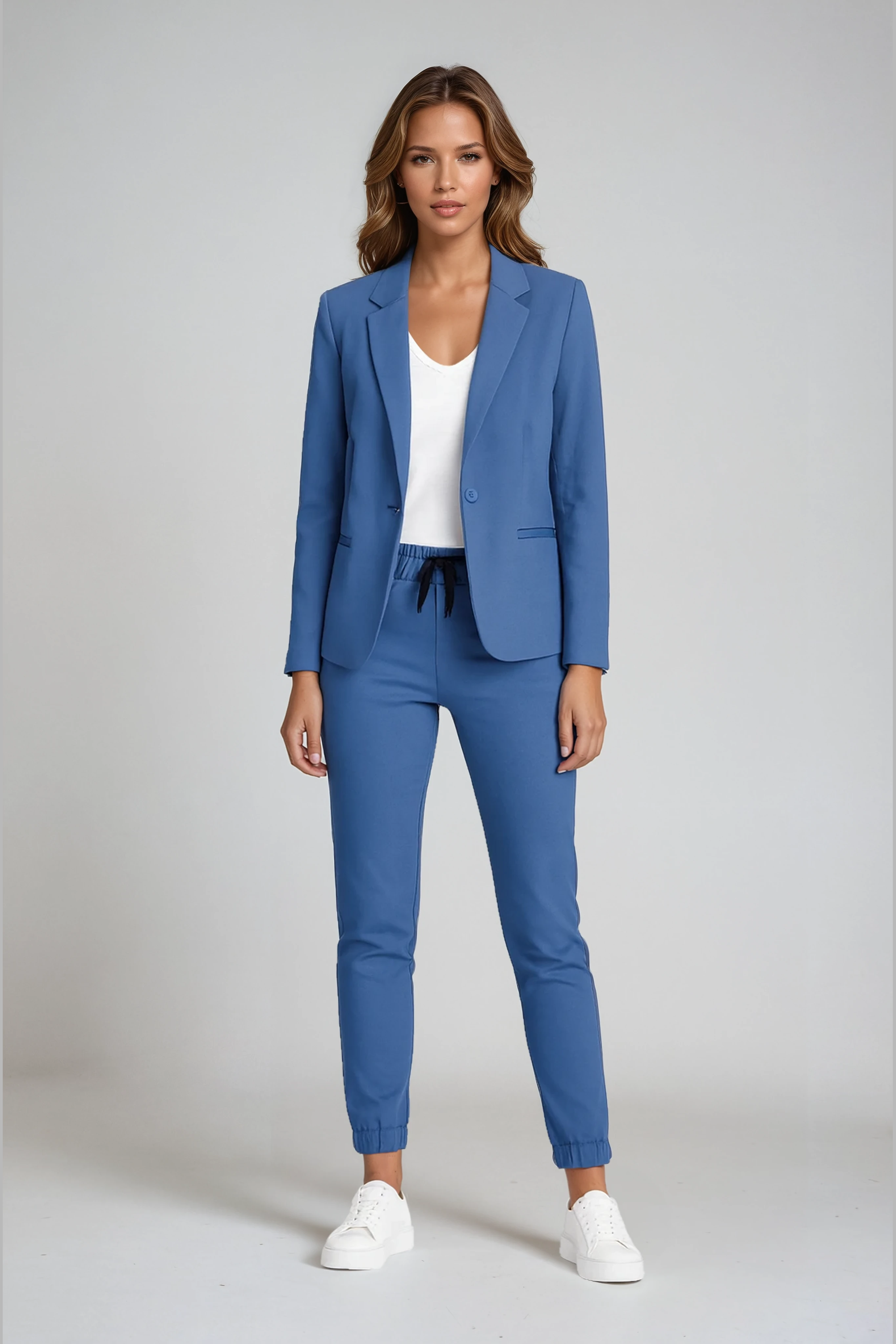 Hosenanzug Damen Set | Business-Casual Mit Bequemem Stretch & Blazer