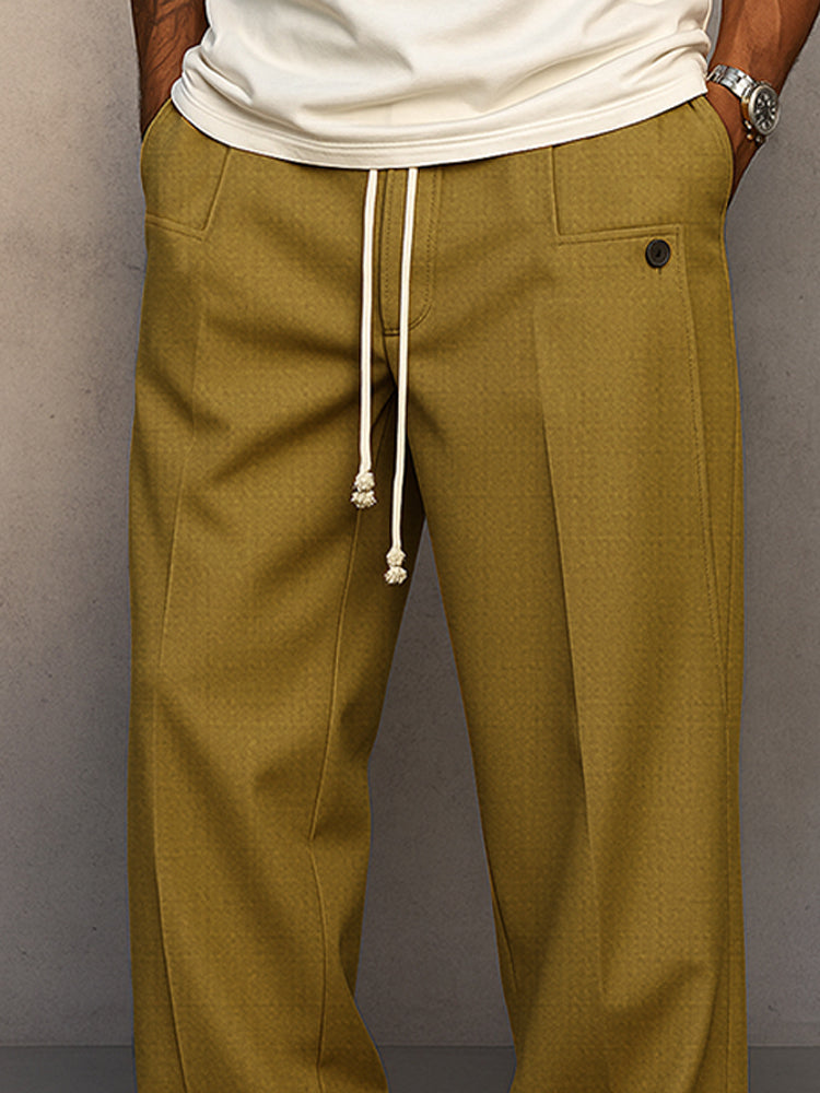 Jogginghose Herren | Wide Leg mit Kordelzug & Lockerem Schnitt