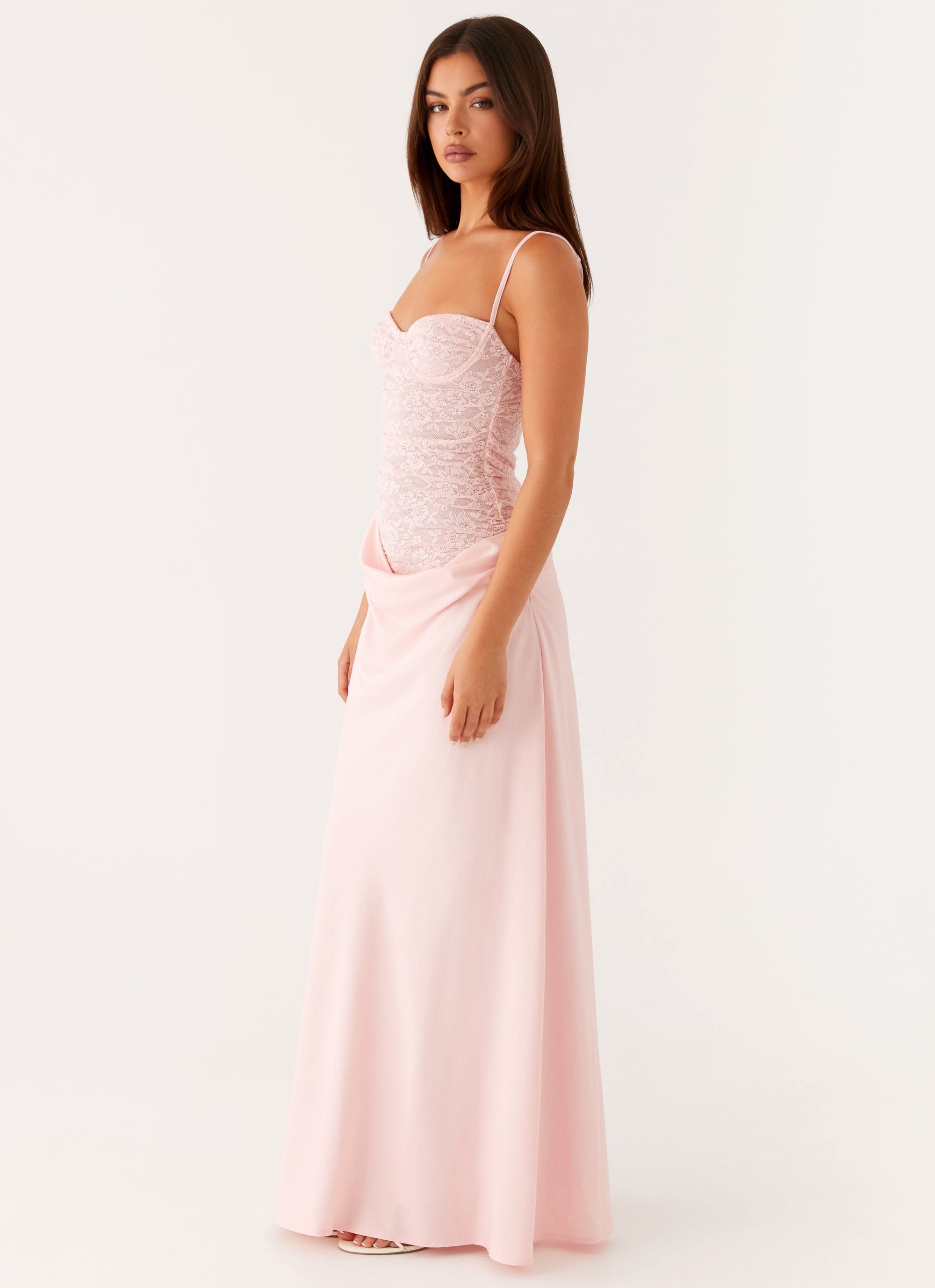 Zweiteiliges Set Damen Maxi | Spitzenkorsett & Maxirock