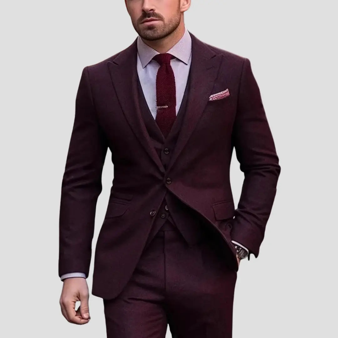 Anzug Herren | Dreiteilig mit Slim Fit & Gilet