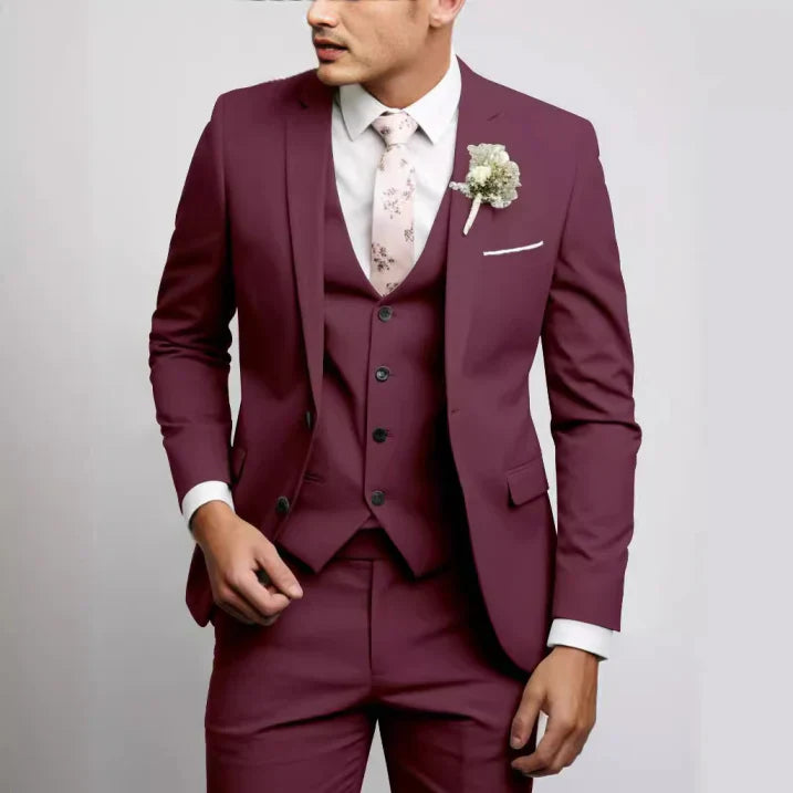Hochzeitsanzug Herren | Dreiteilig mit Gilet & Slim Fit