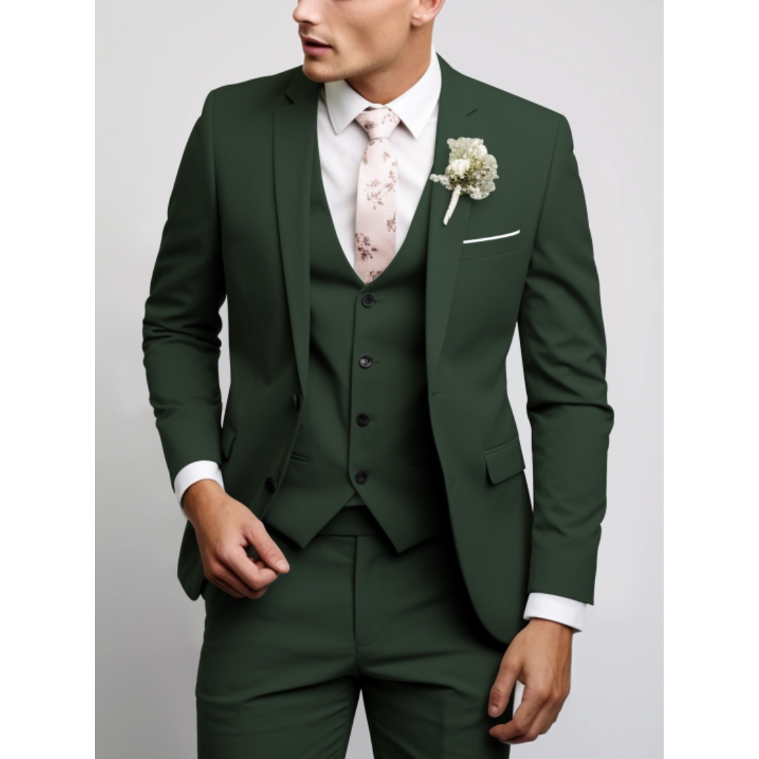 Hochzeitsanzug Herren | Dreiteilig mit Gilet & Slim Fit