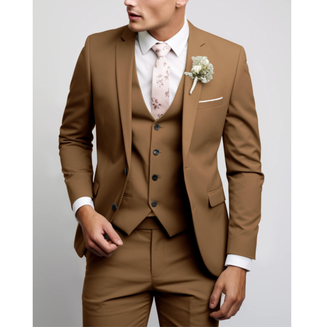 Hochzeitsanzug Herren | Dreiteilig mit Gilet & Slim Fit