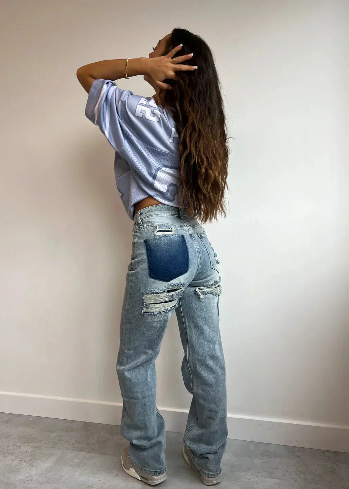 Damen Vintage Jeans | High-Waist Passform & Ripped Look