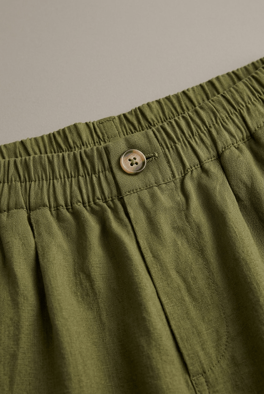 Damenshorts | Lockere Passform & elastischer Bund mit Knopfdetails