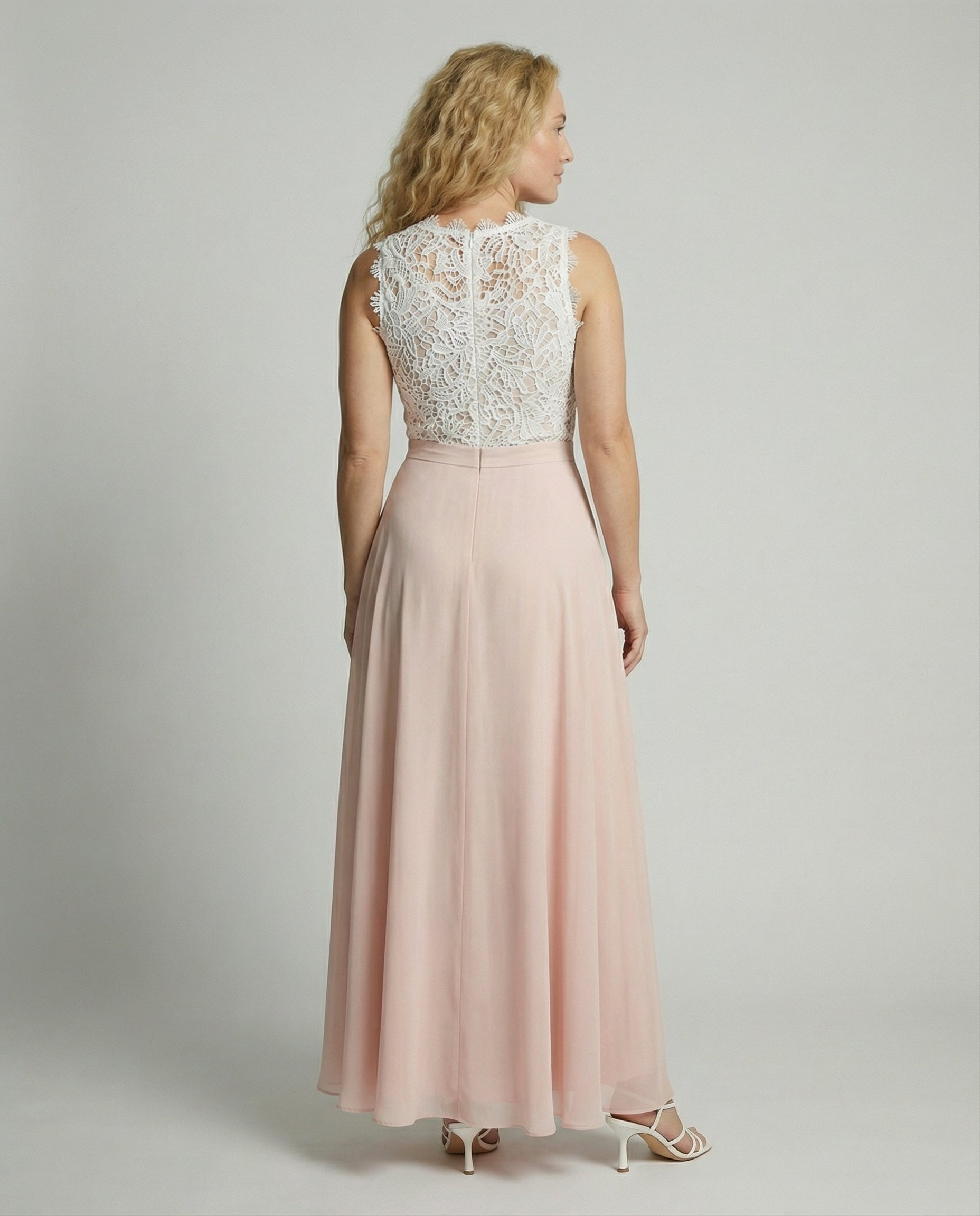 Kleid Hochzeitsgast Damen Maxikleid | Spitzenoberteil & weitem Rock