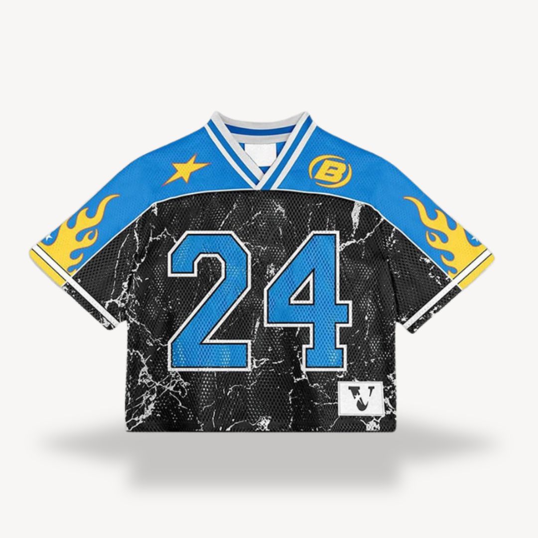 T-Shirt Herren | Oversized Football Jersey mit Sportprint