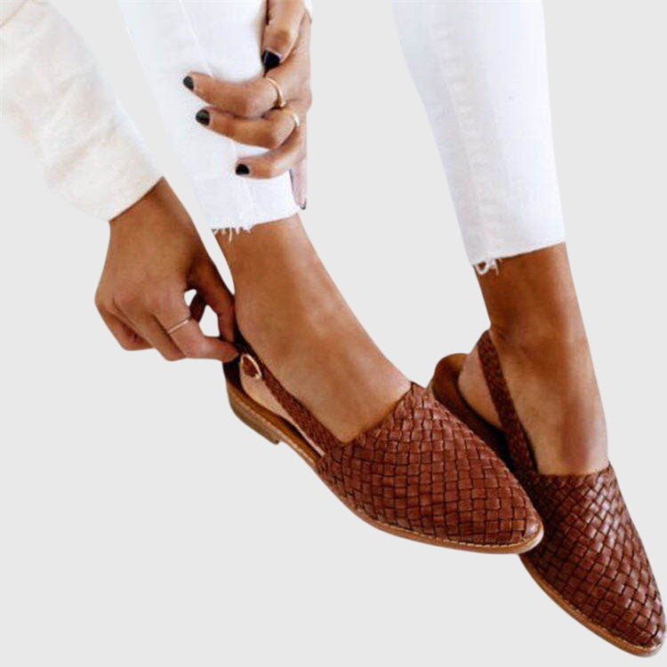 Loafer Damen | Flechtwerk & Slingback-Riemen