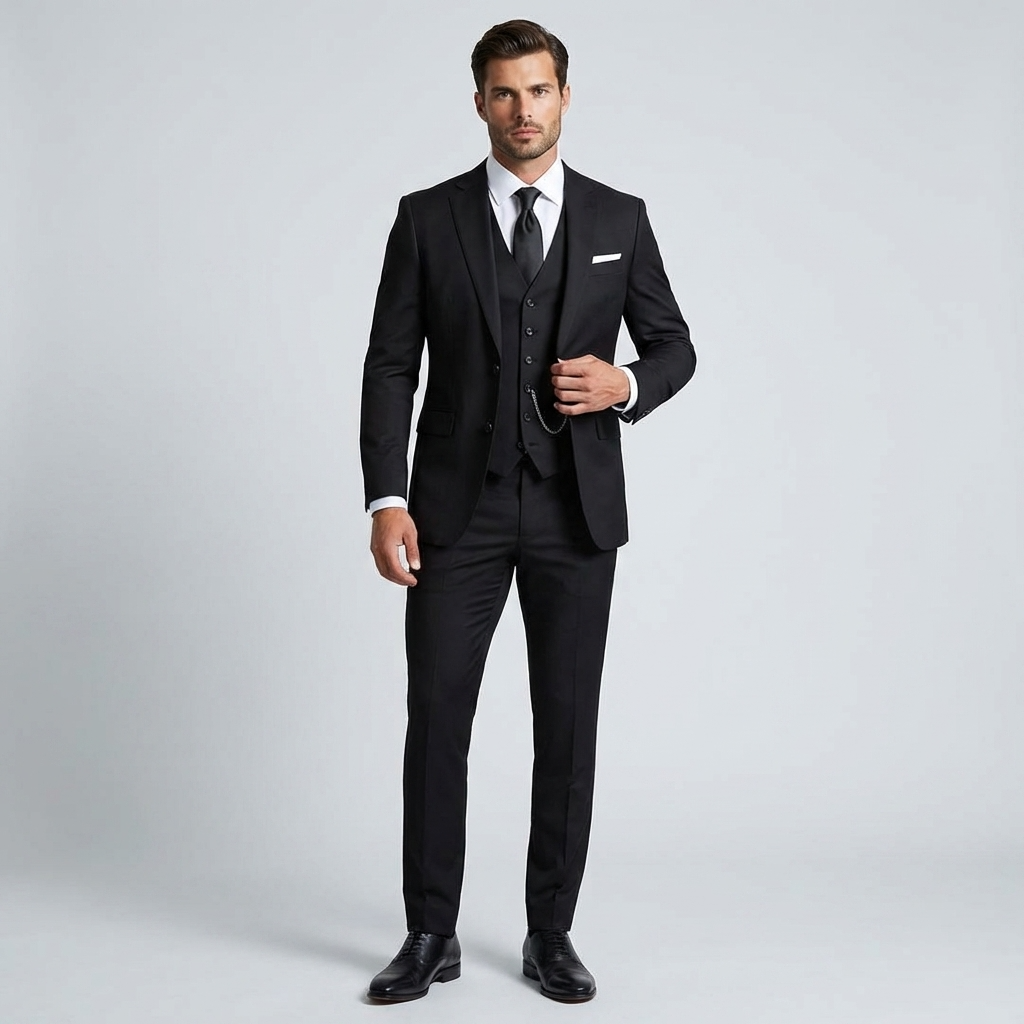 Anzug Herren | Dreiteilig mit Slim Fit & Gilet