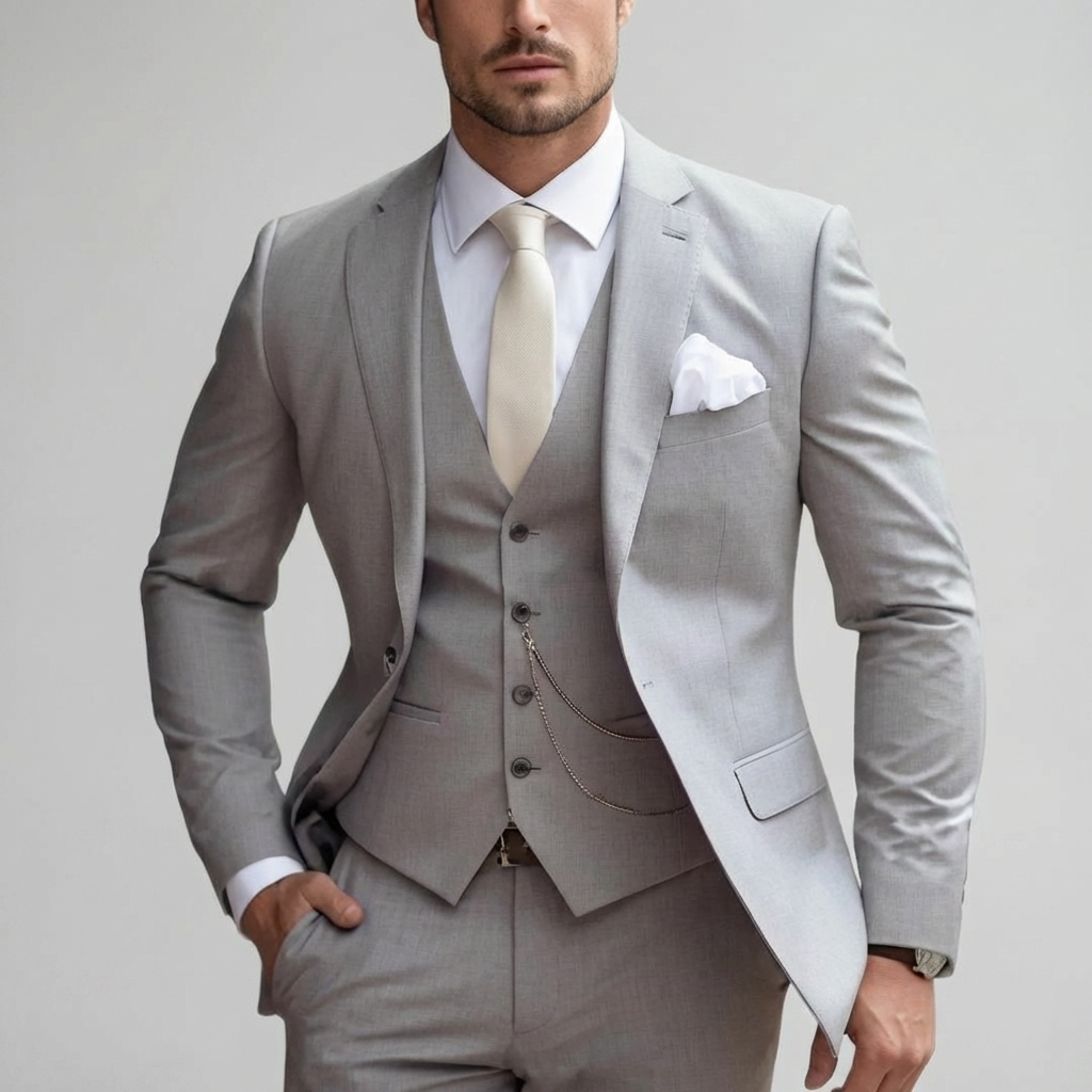 Anzug Herren | Dreiteilig mit Slim Fit & Gilet