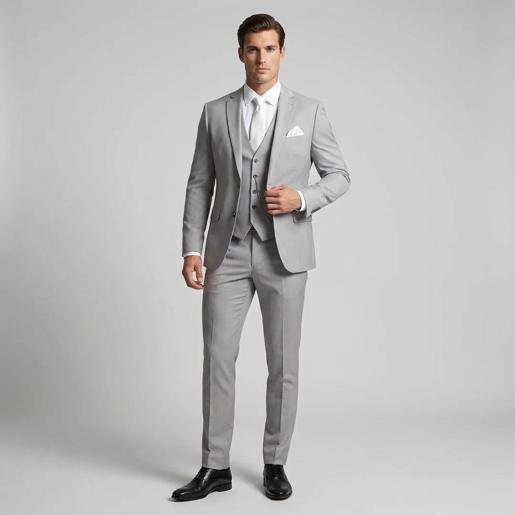 Anzug Herren | Dreiteilig mit Slim Fit & Gilet