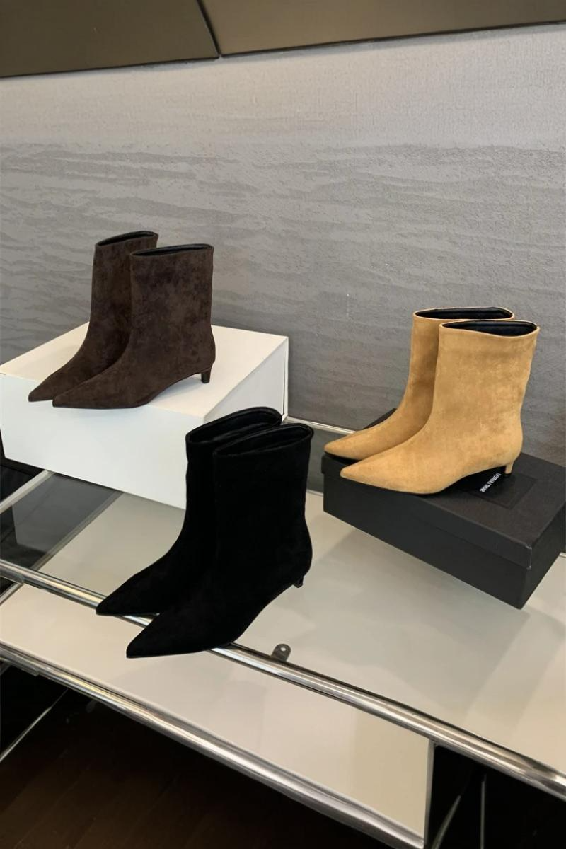 Vaelia - Stiefeleletten Damen | Spitz zulaufende Form & Niedriger Absatz