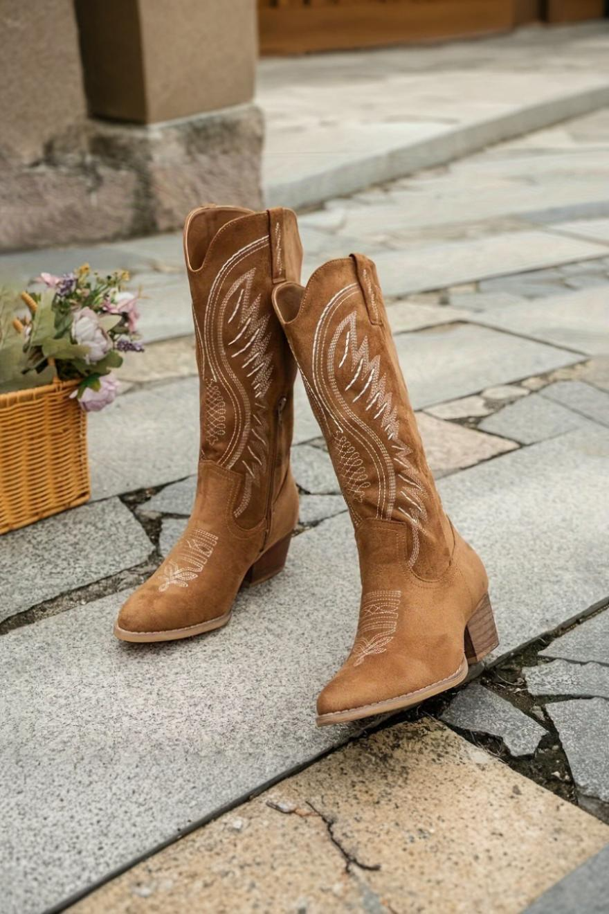 Arielle - Damen Cowboystiefel | Leichte Sohle & Westernstickdetails