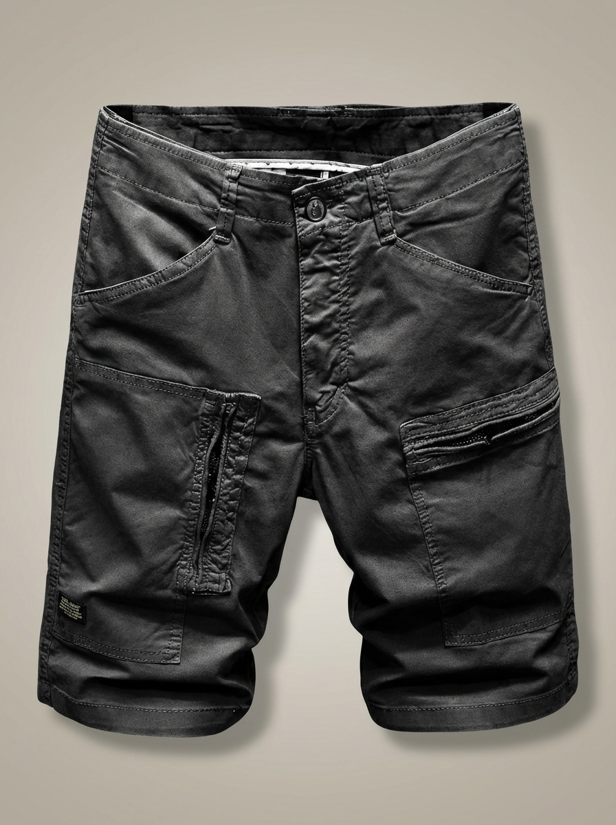 Kurze Hosen Herren Schmale Cargo | Taschen