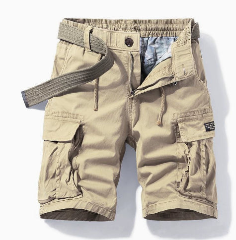 Herren Cargo Geradem Schnitt Kurze Hosen | Taschen