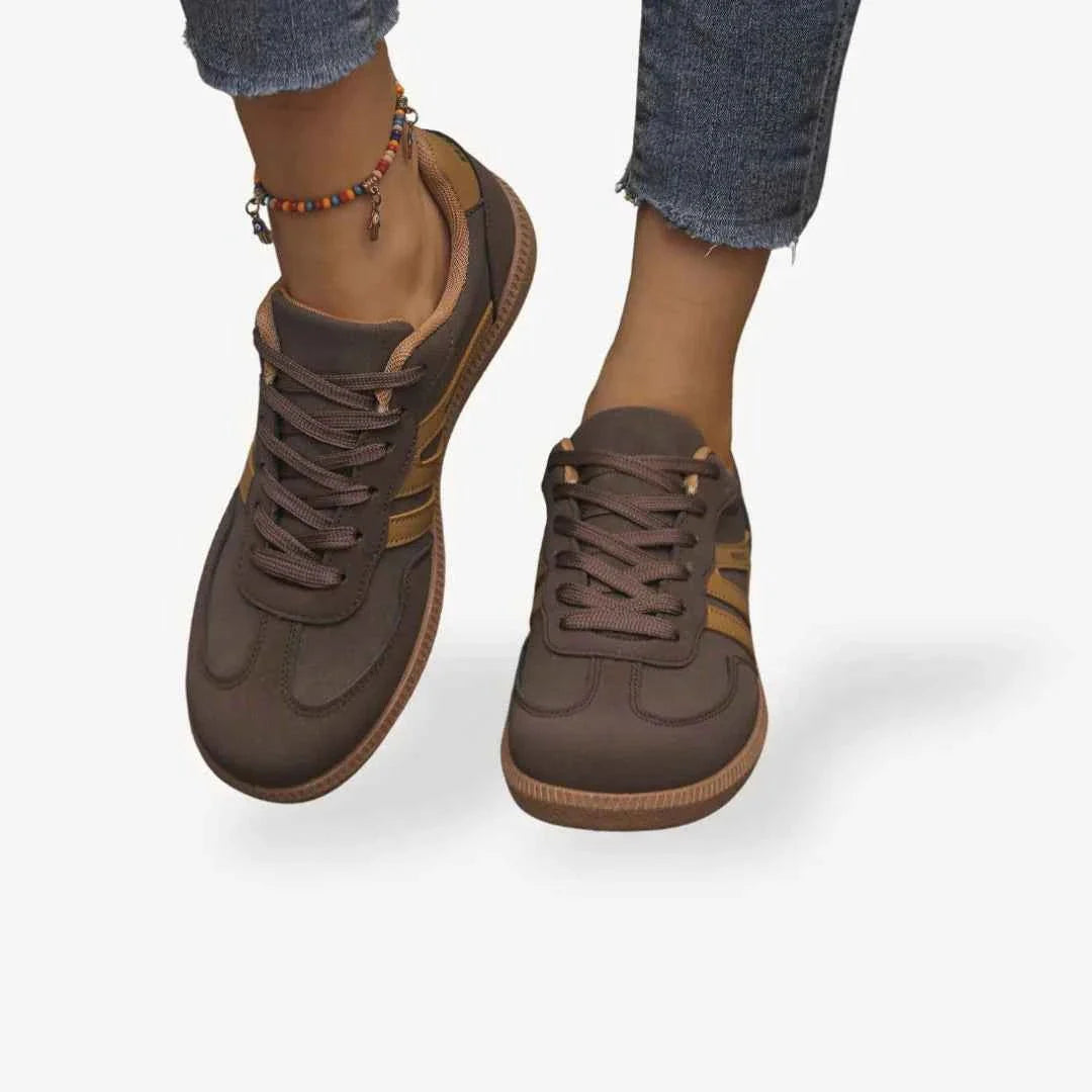 Sneaker Damen | Retro mit Kontrastpanelen & Gummisohle