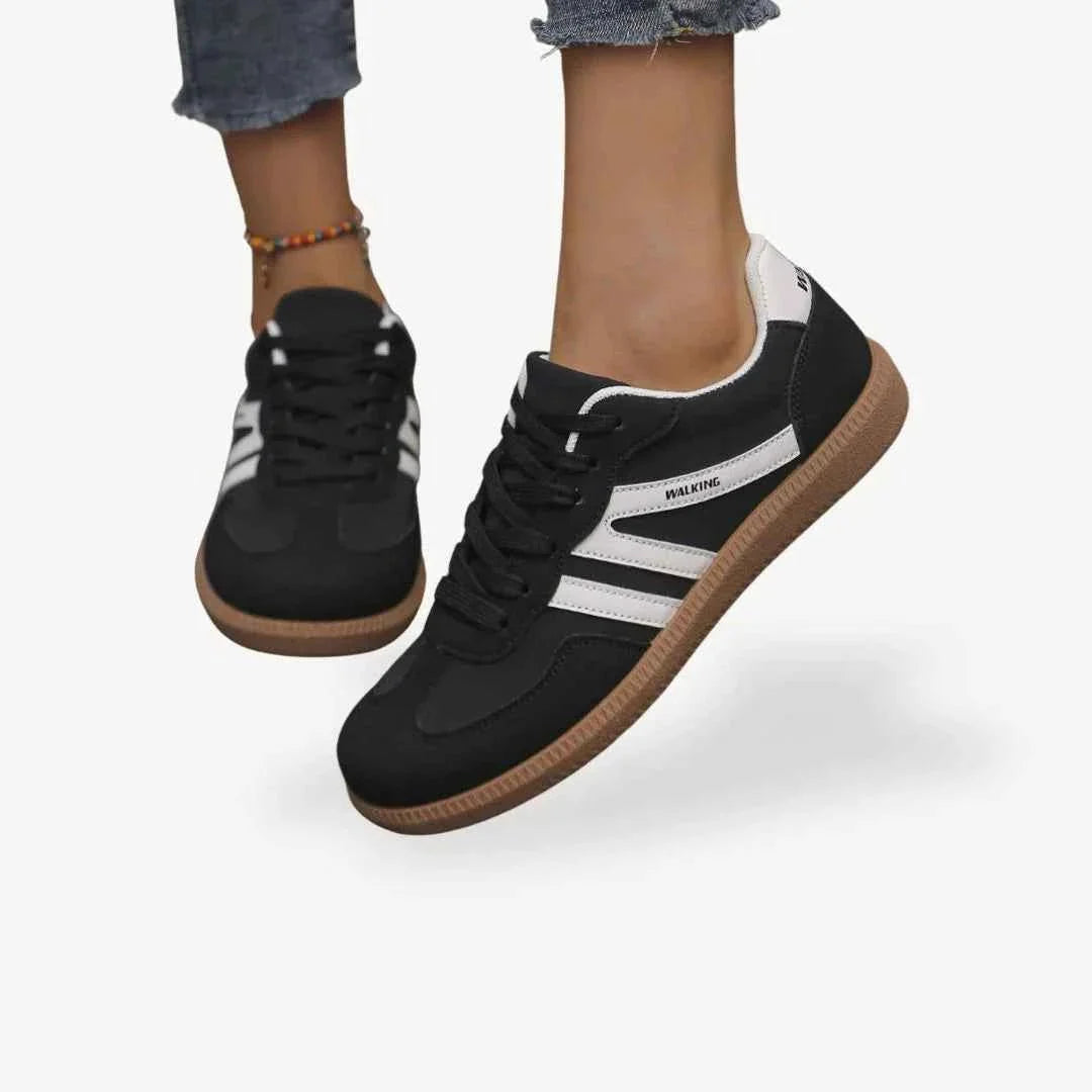 Sneaker Damen | Retro mit Kontrastpanelen & Gummisohle
