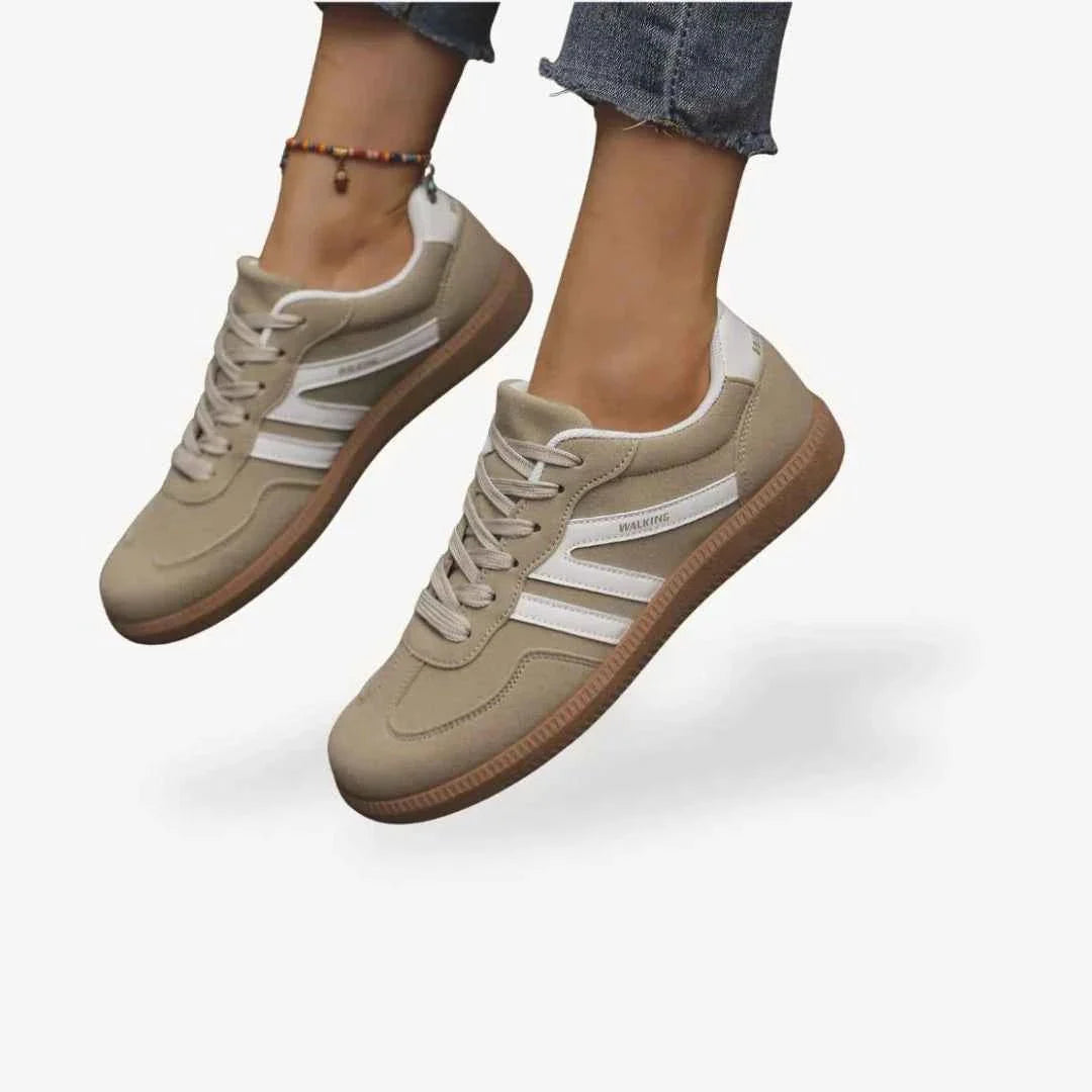 Sneaker Damen | Retro mit Kontrastpanelen & Gummisohle