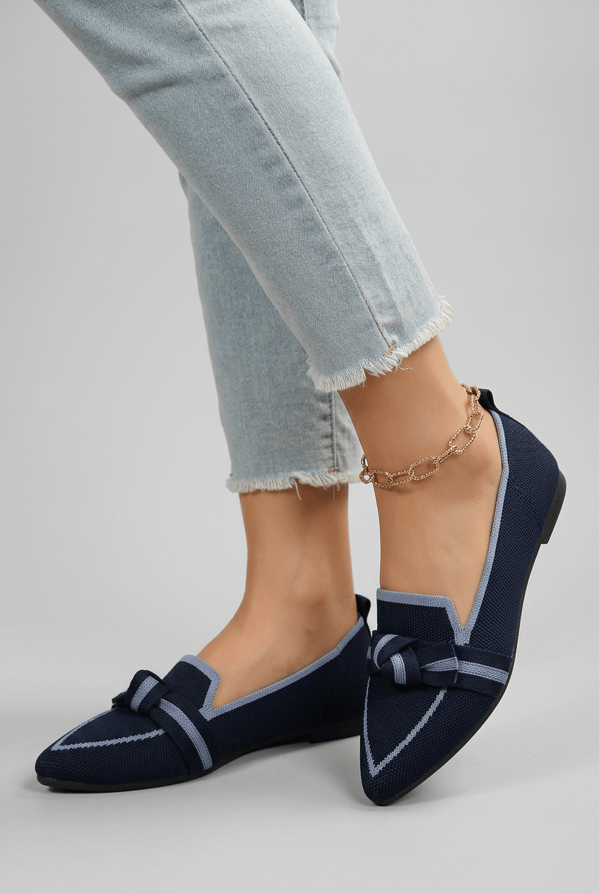 Loafer Damen | Knotendetail & spitzer Zehenpartie