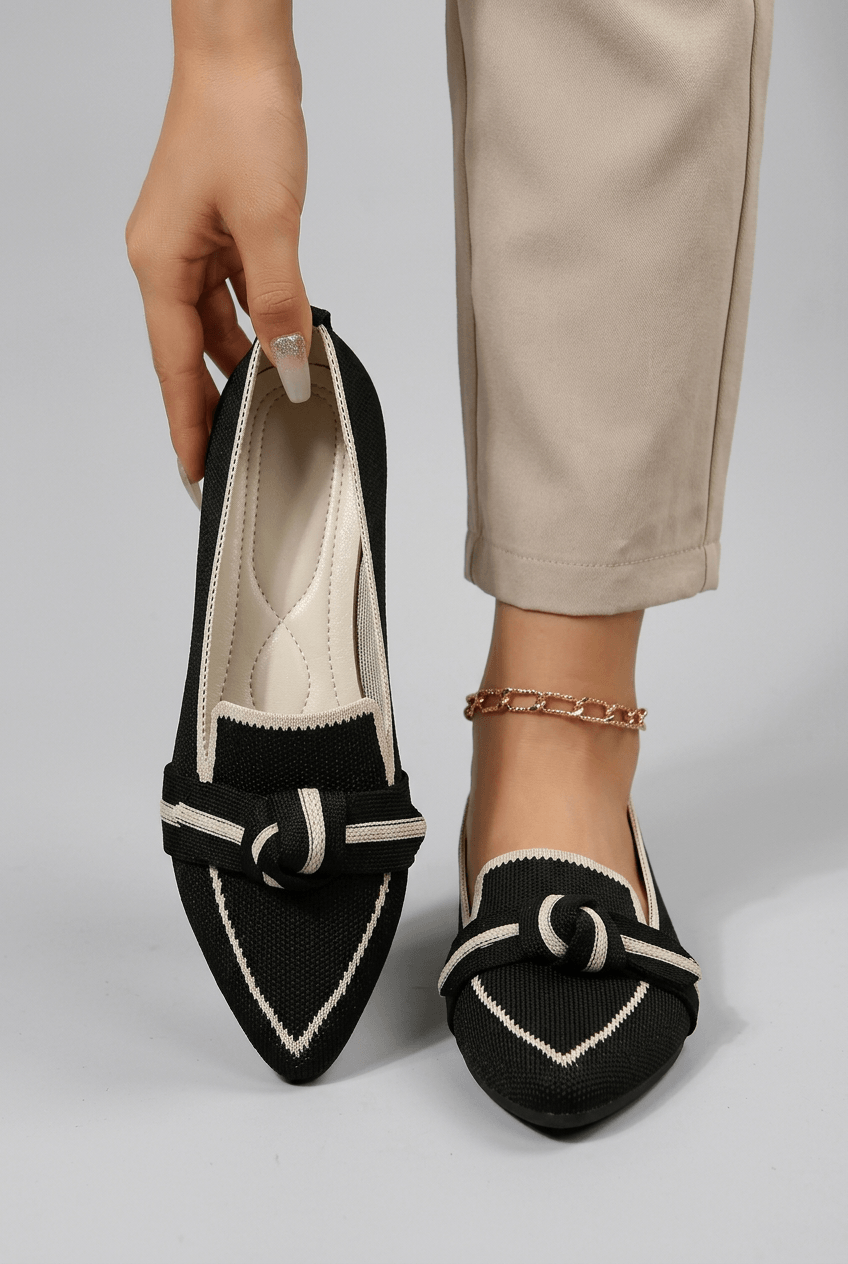 Loafer Damen | Knotendetail & spitzer Zehenpartie