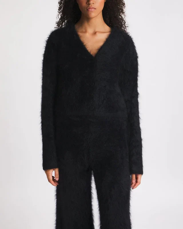 Winterstrickjacke Damen | Flauschige Struktur & Oversize-Schnitt