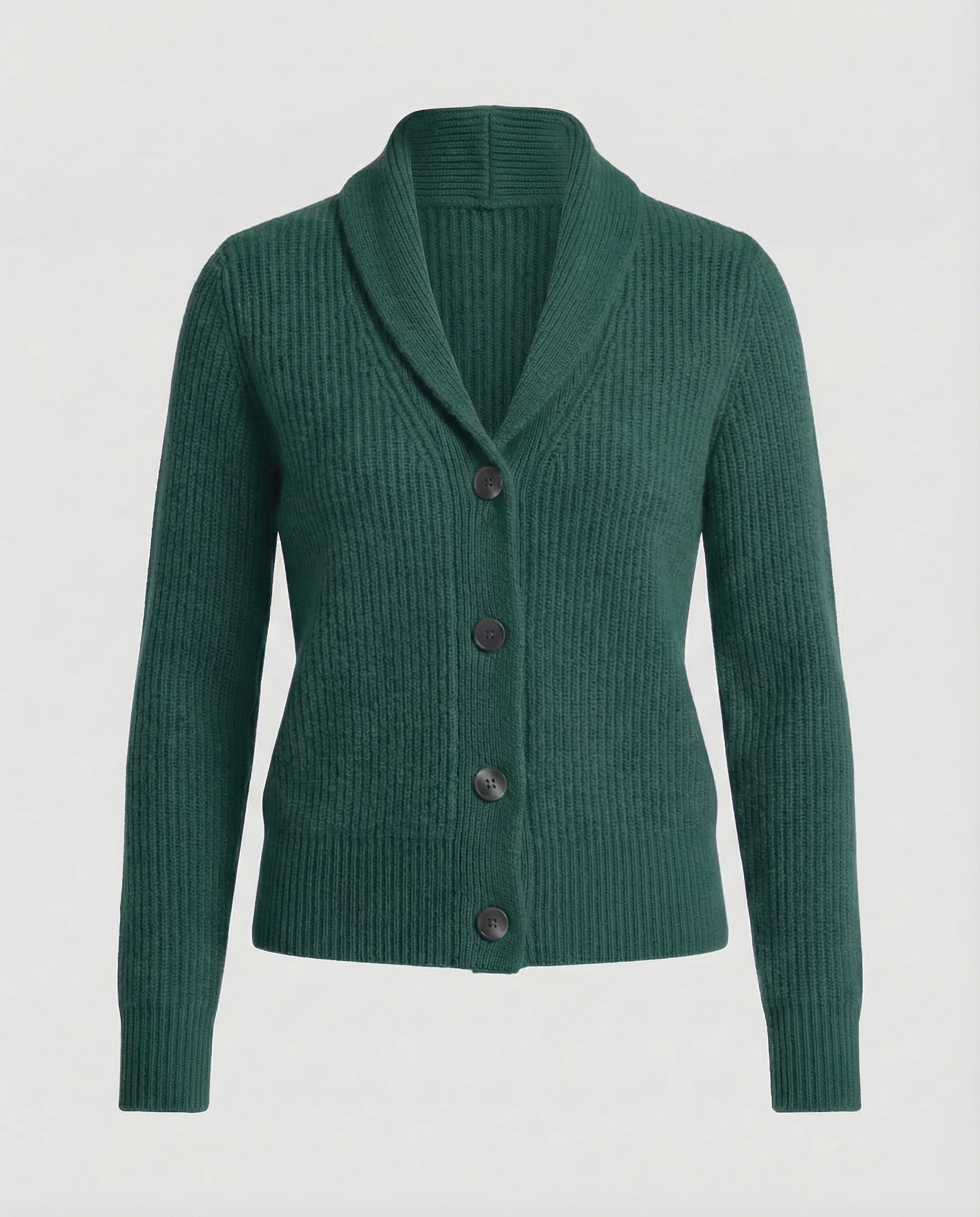 Cardigan Damen | Reverskragen & Rippenstrick