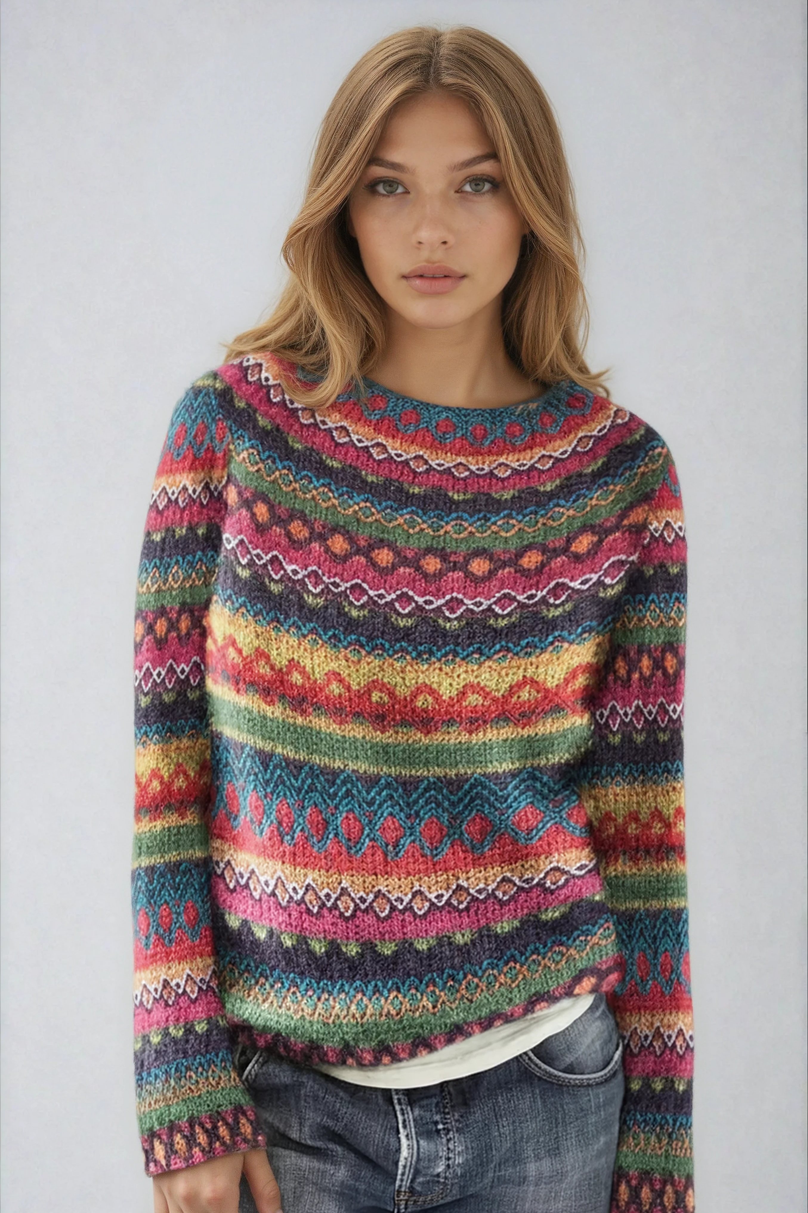 Selene - Damski Sweter Zimowy | Miękka Dzianina i Swobodny Krój