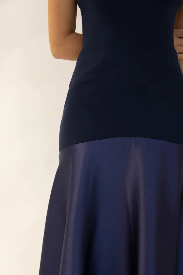 Kleid Hochzeitsgast Damen | Maxi mit Bandeau & zweiteiligem Oberteil