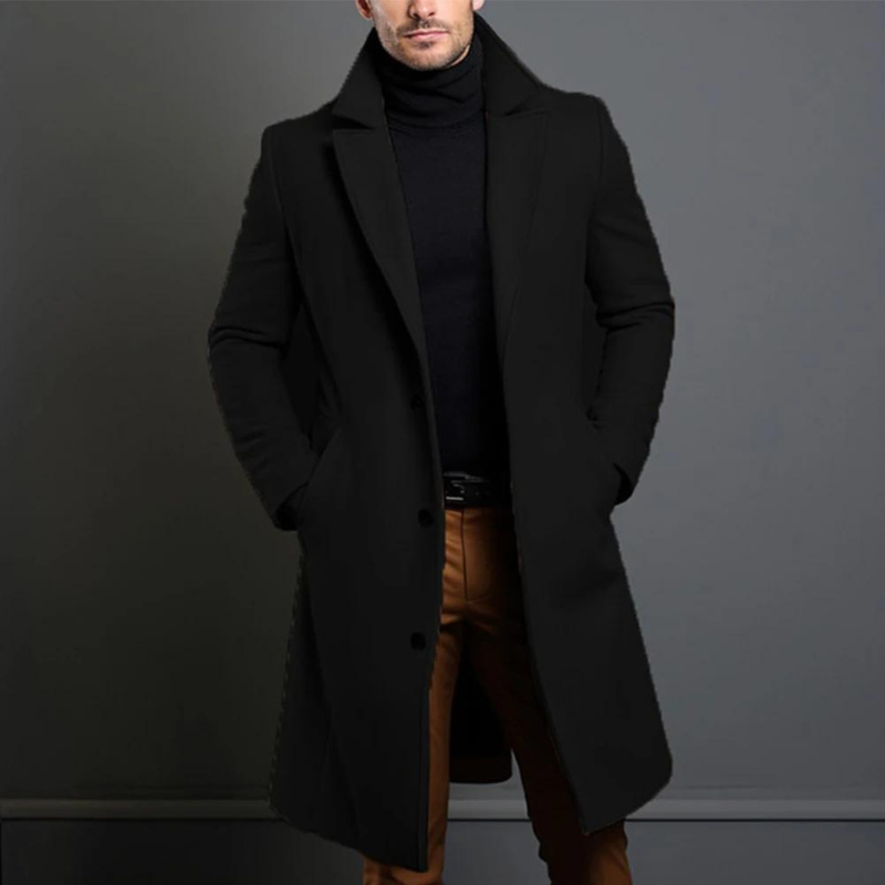 Winterjacke Herren | Langer Schnitt mit Klassisches Reversdesign