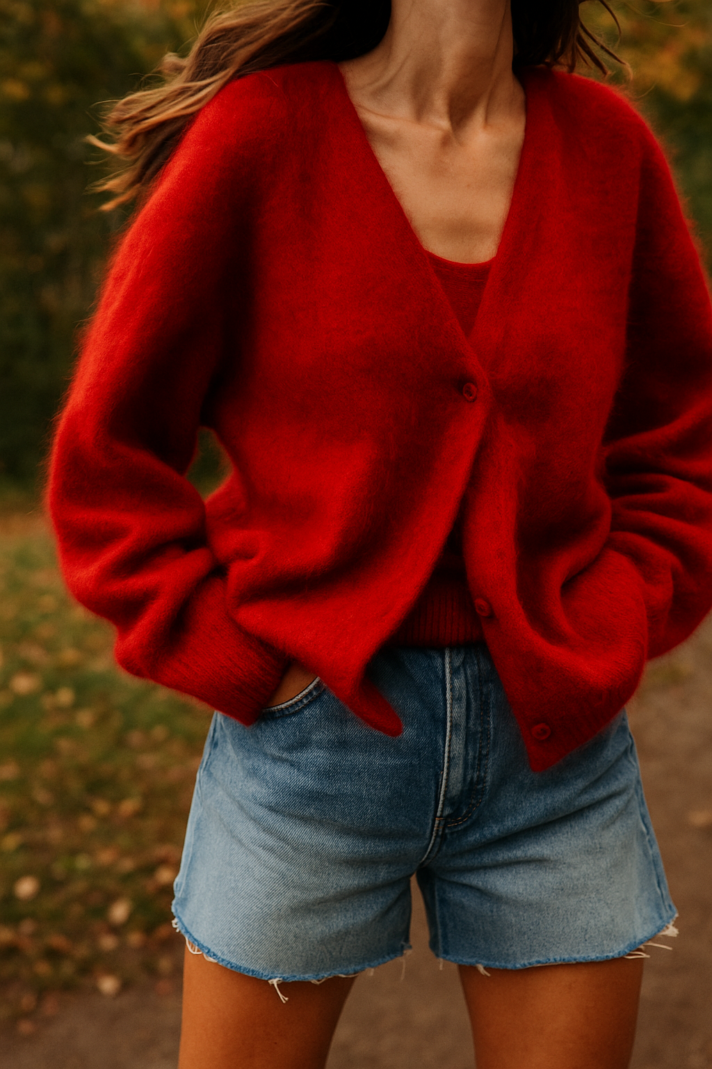 Winterstrickjacke Damen | Flauschige Struktur & Oversize-Schnitt