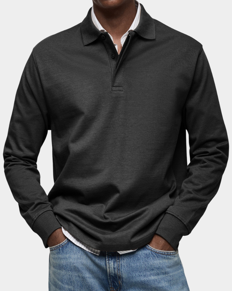 Polo Herren | Langarm mit Polokragen & Relaxed Fit